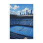 Melbourne Tennis Canvas Wall Art, Blue Court Stadium Painting, Australian Summer Tennis Decor