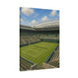 London Grass Court Canvas Wall Art, English Tennis Stadium Painting, Green Sports Decor, Tennis Lover Gift— Stretched Matte 1.25"