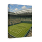 London Grass Court Canvas Wall Art, English Tennis Stadium Painting, Green Sports Decor, Tennis Lover Gift— Stretched Matte 1.25"