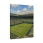 London Grass Court Canvas Wall Art, English Tennis Stadium Painting, Green Sports Decor, Tennis Lover Gift— Stretched Matte 1.25"