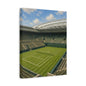 London Grass Court Canvas Wall Art, English Tennis Stadium Painting, Green Sports Decor, Tennis Lover Gift— Stretched Matte 1.25"