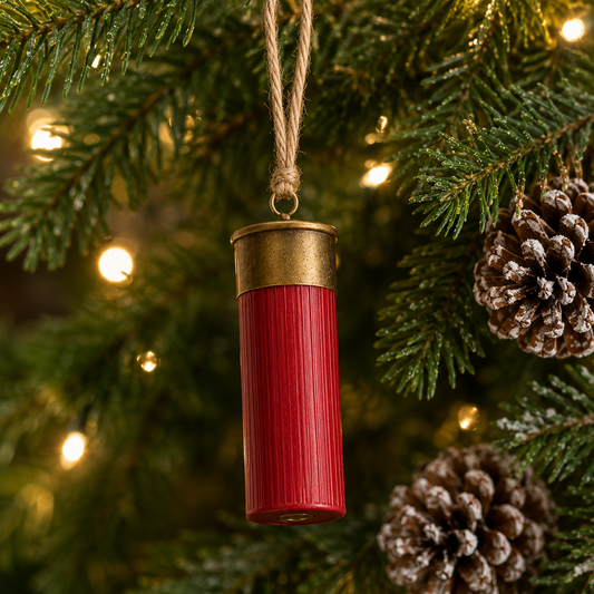Shotgun Shell Ornament | Hand-Painted 12 Gauge Christmas Ornament | Hunter Gift | Hunting Tree Decor