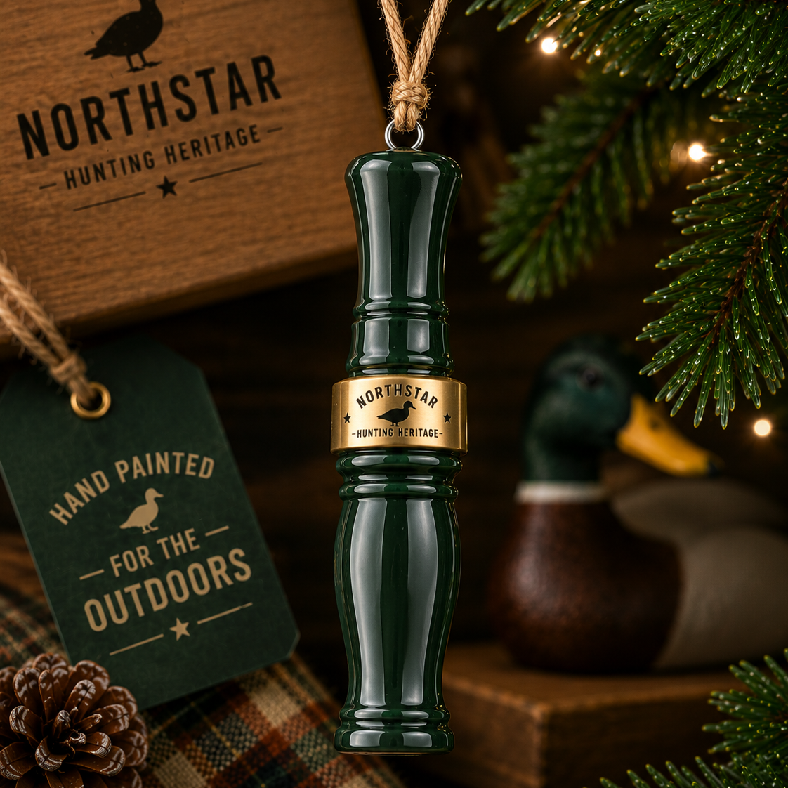 Duck Call Ornament | Hand-Painted Duck Call Christmas Ornament | Duck Hunter Gift | Waterfowl Decor