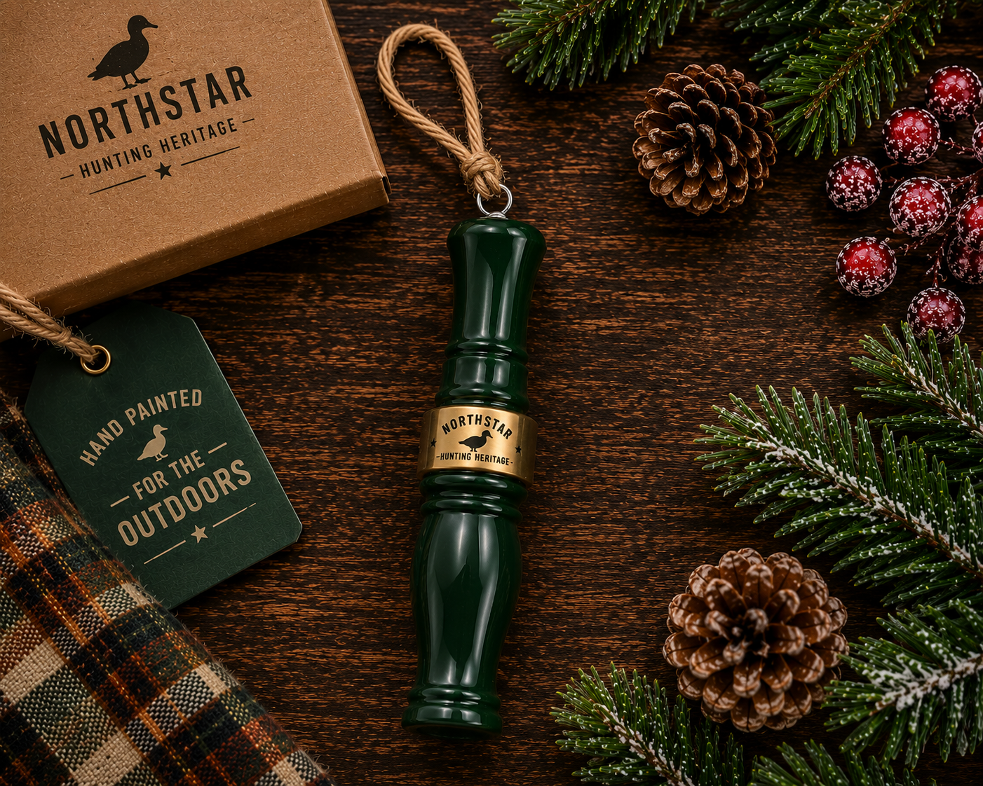 Duck Call Ornament | Hand-Painted Duck Call Christmas Ornament | Duck Hunter Gift | Waterfowl Decor